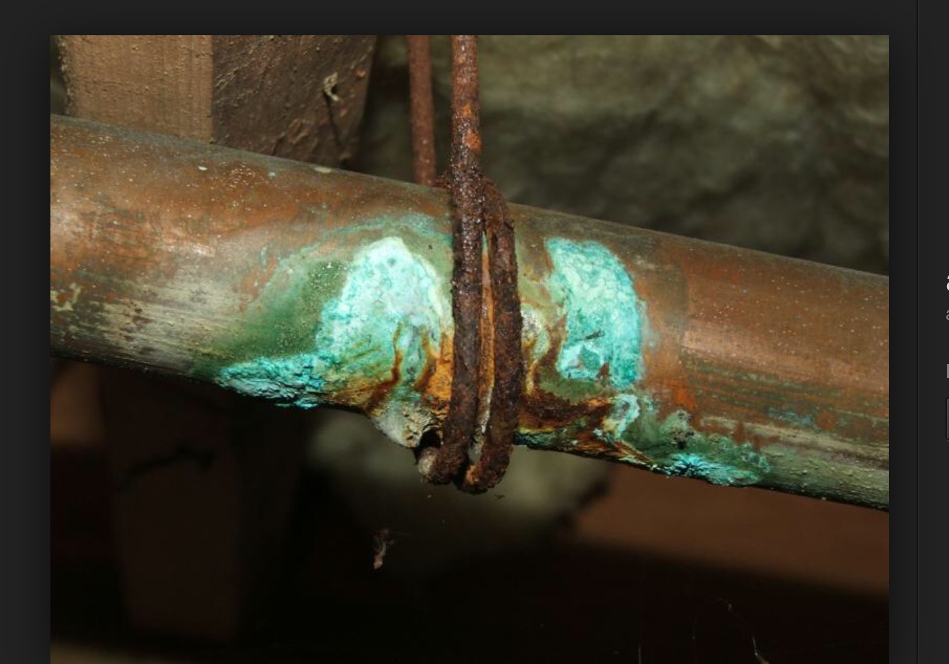 Copper Pipe Corrosion