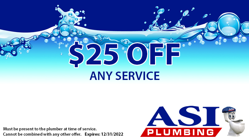 $25 off - Any Service - ASI Plumbing, serving Louisville, KY and Southern Indiana