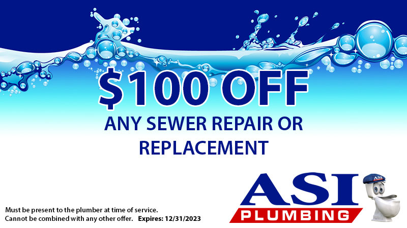 $100 off - Any Sewer Repair or Replacement - ASI Plumbing, serving Louisville, KY and Southern Indiana